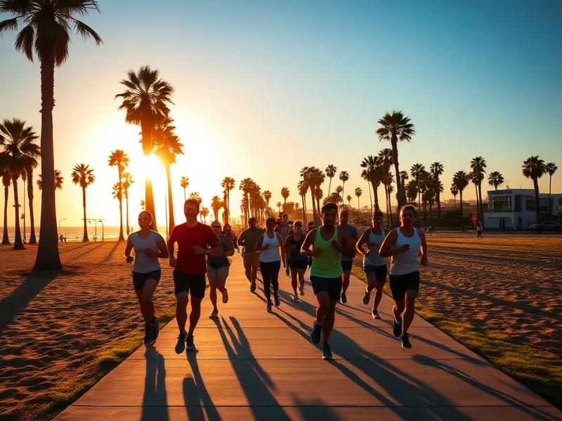 Koreatown Run Club runners